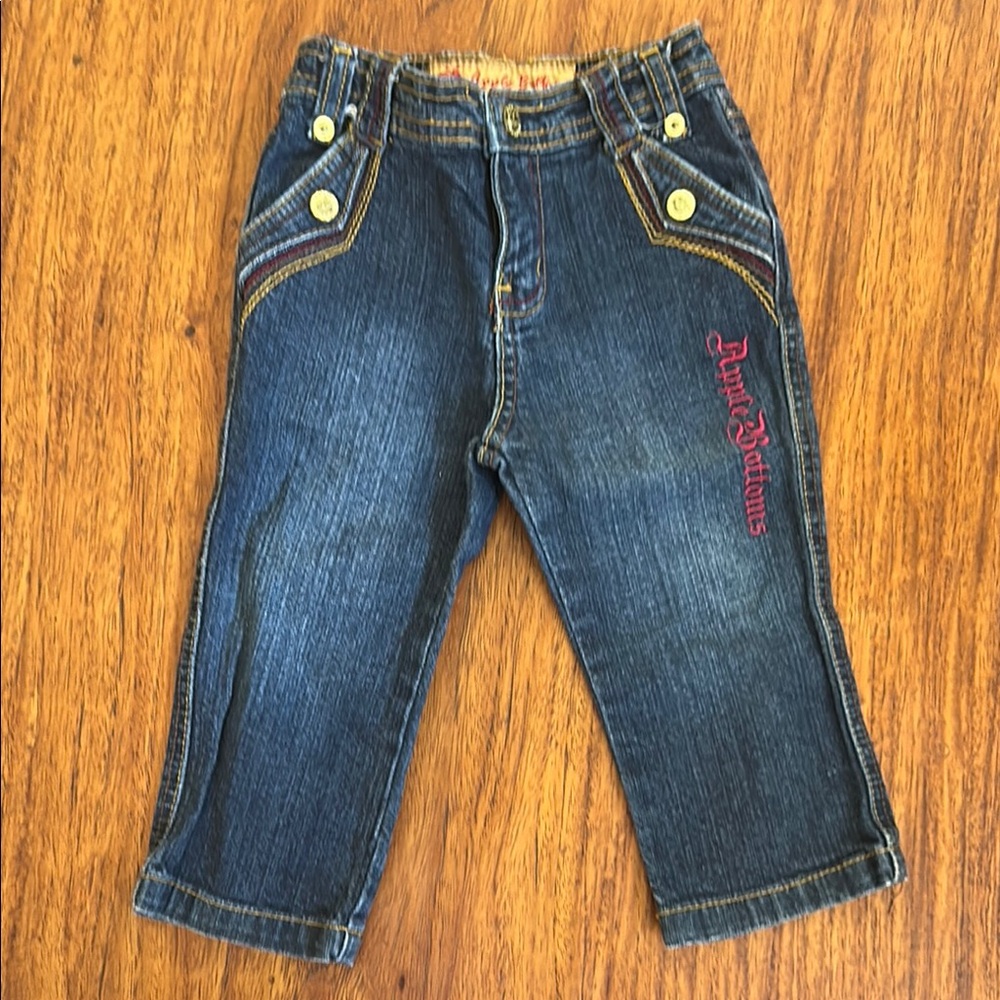 Apple Bottoms girls jeans, size 12 months